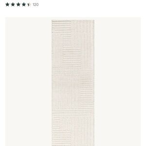 Neutral Textured Runner Rug - Cream (Set of 2)